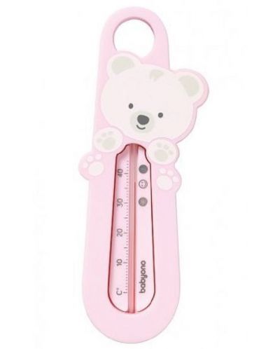 Termometar za kupaonicu Babyono - Medo, ružičasti - 1