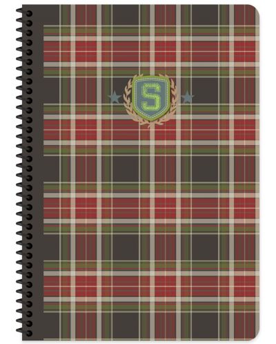 Bilježnica Keskin Color - School, A4, široke linije, 80 listova, asortiman - 3