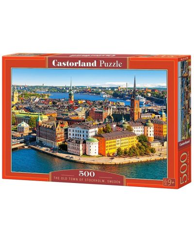 Puzzle Castorland od 500 dijelova - Stockholm, stari grad - 1