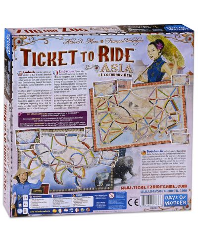 Proširenje za društvenu igru Ticket to Ride - Asia - 2