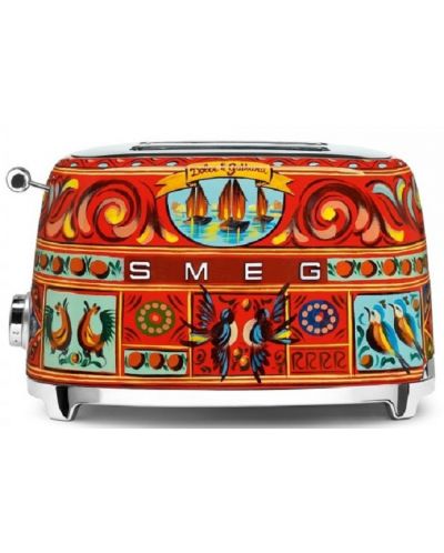 Toster Smeg - TSF01DGEU, 950 W, 6 stupnjeva, višebojni, Dolce & Gabbana - 1