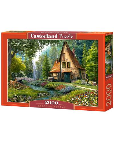 Puzzle Castorland od 2000 dijelova - Kuća u šumi, Dominic Davison - 1