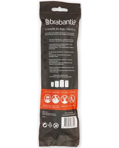 Vrećica za smeće Brabantia - PerfectFit, veličina B, 5 l, 10 komada - 2