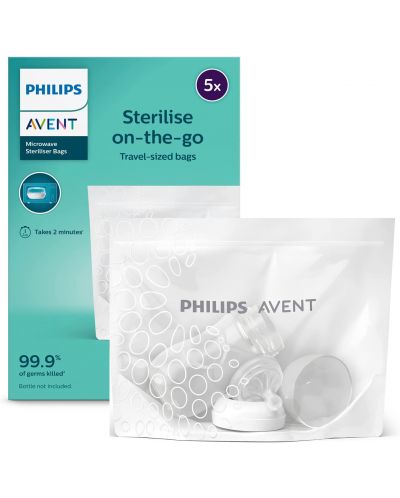 Vrećice za mikrovalnu sterilizaciju Philips Avent - 5 komada - 1