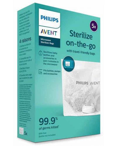 Vrećice za mikrovalnu sterilizaciju Philips Avent - 5 komada - 6