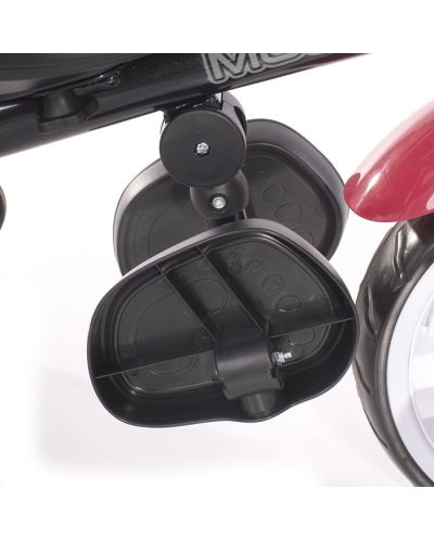 Tricikl sa zračnim gumama Lorelli - Moovo, Red & Black Luxe - 8