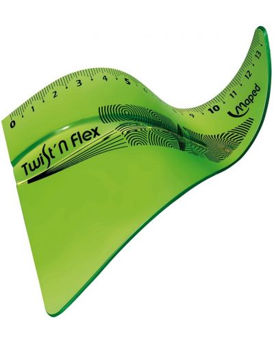 Trokut Maped Twist'n Flex - 15 cm, zeleni - 3