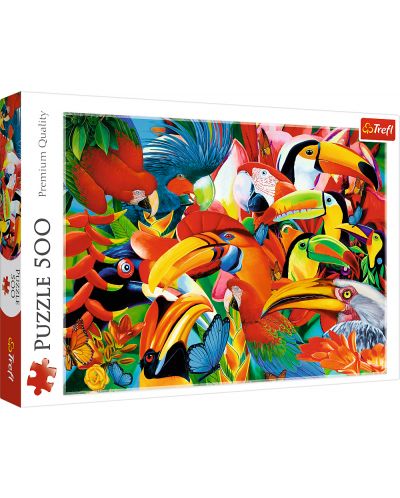 Puzzle Trefl od 500 dijelova - Šarene ptice, Graeme Stevenson - 1
