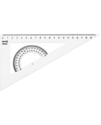 Trokut s kutomjerom Spree  - 21.5 cm, 60° - 1