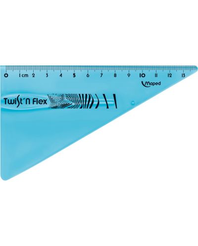 Trokut Maped Twist'n Flex - 15 cm, plavi - 2