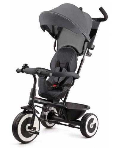 Tricikl KinderKraft - Aston, tamnosivi - 1
