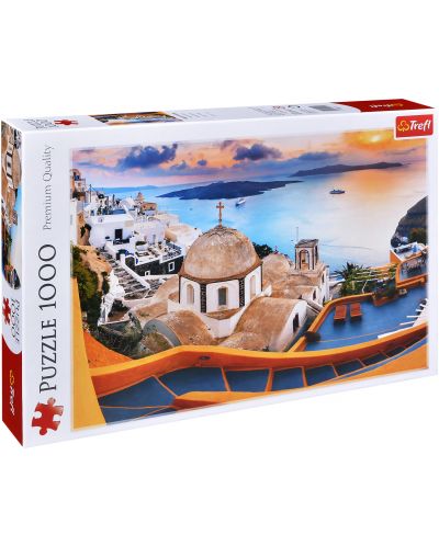 Puzzle Trefl od 1000 dijelova - Sjajni Santorini   - 1