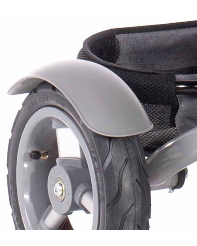 Tricikl Lorelli - Neo, Black Crowns, sa zračnim gumama, crni - 9
