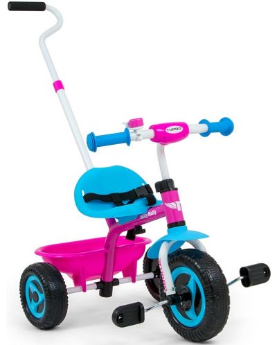 Tricikl Milly Mally - Turbo, plavi s ružičastom - 1