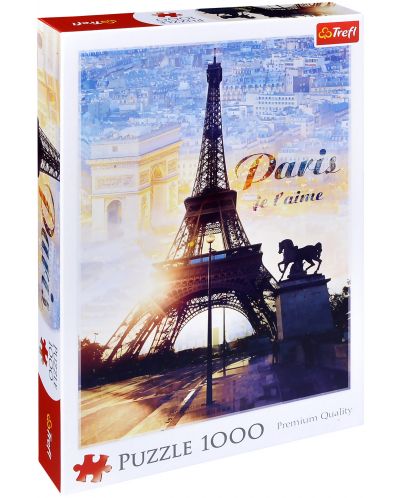 Puzzle Trefl od  1000 dijelova - Pariz zorom  - 1