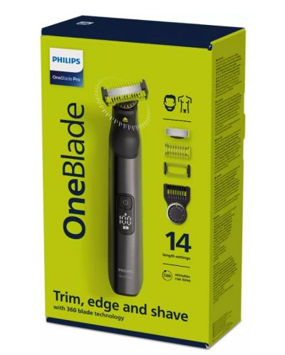Trimer Philips - OneBlade Pro Face and Body, crni - 2