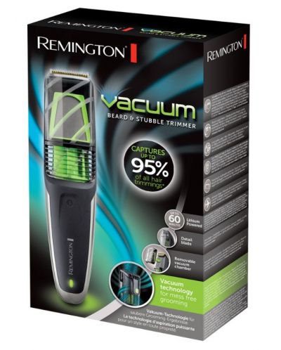 Trimer Remington - Vacuum Beard & Stubble, crno/zeleni - 5