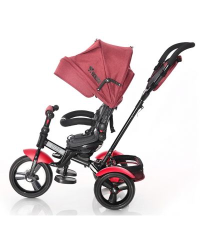 Tricikl sa zračnim gumama Lorelli - Neo, Red & Black Luxe - 3
