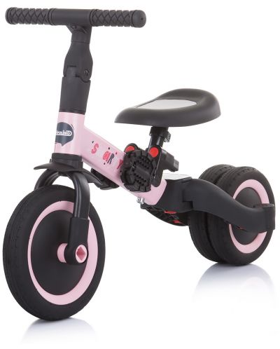 Tricikl 2 u 1 Chipolino - Smarty, ružičasto-crni - 5