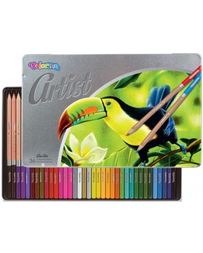 Olovke u boji Colorino Artist - u metalnoj kutiji, 36 boja - 1