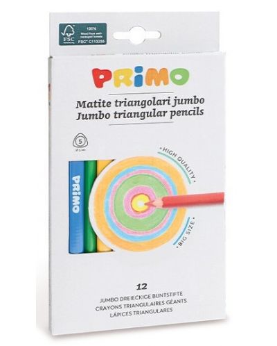 Olovke u boji Primo Maxi - Trokutasti, 12 komada - 1