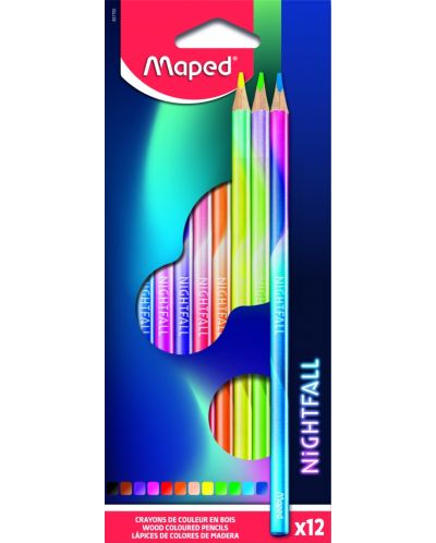 Olovke u boji Maped Nightfall - 12 boja - 1