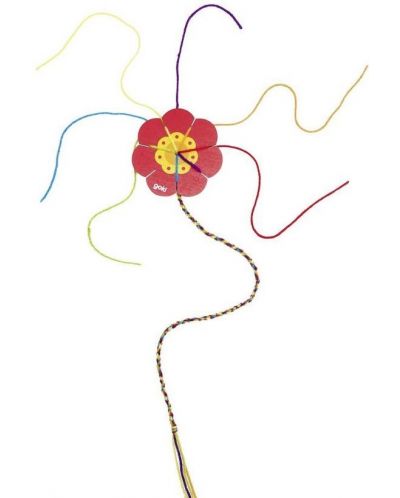 Cvijet / djetelina za pletenje s užetom Goki - 2