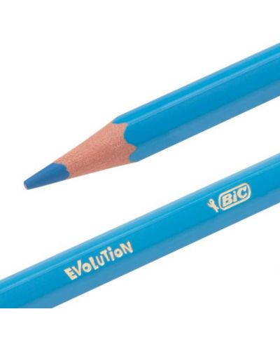 Olovke u boji BIC Kids - Evolution, 12 boja, metalna kutija - 2