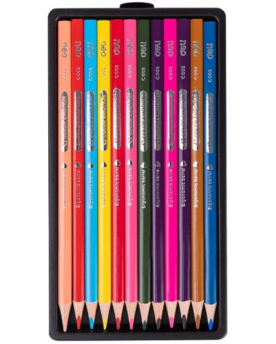 Olovke u boji Deli Color Emotion - EC00200, 12 boja - 2
