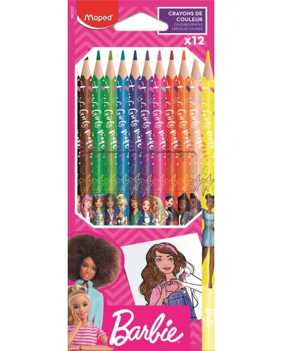 Set olovaka u boji Maped Barbie - 12 boja - 1