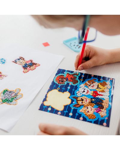 Set kreativnih dijamantnih naljepnica Totum - Paw Patrol, 9 kom. - 4