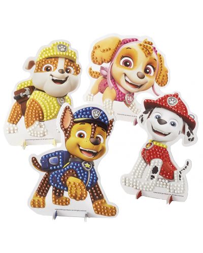 Kreativni set Totum - Uradi sam dijamantne kartice Paw Patrol, 4 komada - 3