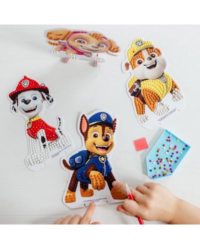 Kreativni set Totum - Uradi sam dijamantne kartice Paw Patrol, 4 komada - 8