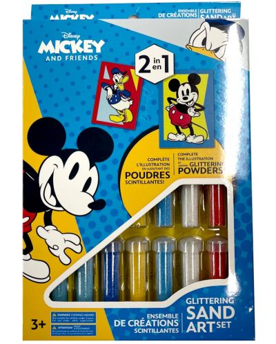 Kreativni set za crtanje pijeskom Red Castle – Mickey Mouse, 2 slike - 1