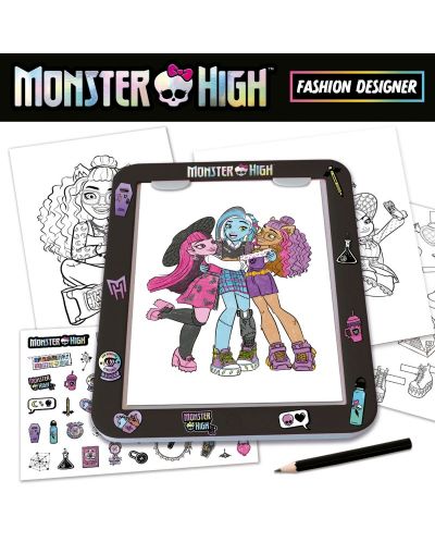 Kreativni set Educa - Modni dizajner, Monster High - 5