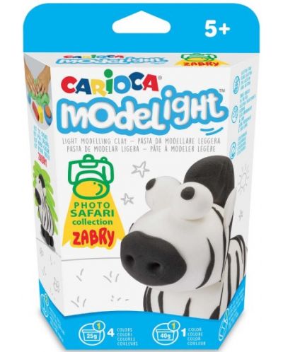Kreativni set Carioca Modelight PlayBox - Zebra - 1