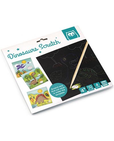 Kreativni set Eurekakids – Scratchbook, Dinosaurusi - 1