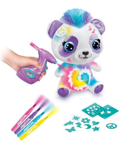 Kreativni set Canal Toys - Plišana igračka za bojanje, Slatka panda - 3
