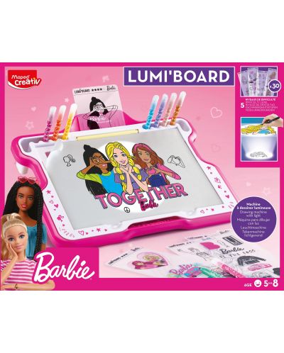 Kreativni set Maped Creativ - Lumi Board Barbie - 1