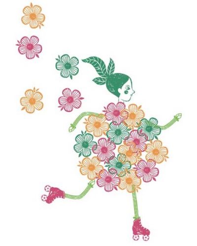 Kreativni set Djeco - Slikanje pečatima, Flower girl - 3