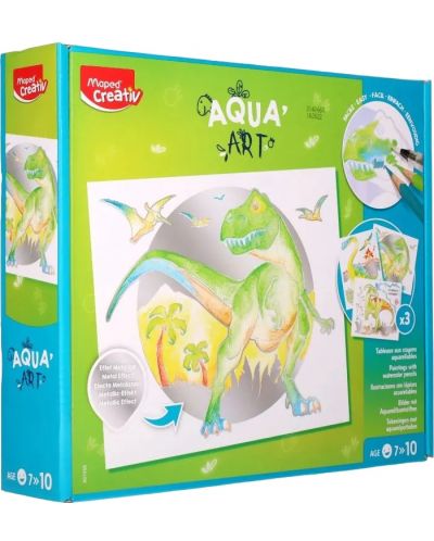 Kreativni set Maped Creativ - Aqua Art, dinosauri - 1