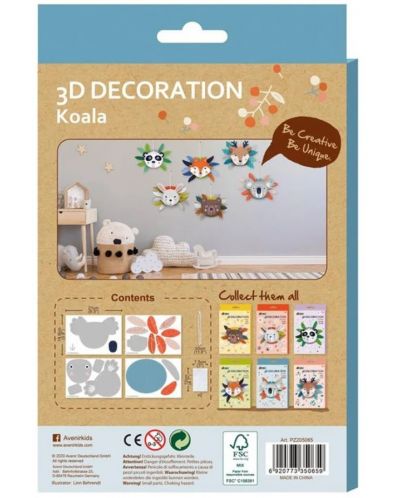 Kreativni set Avenir - Uradi sam 3D dekoracije, Koala - 2