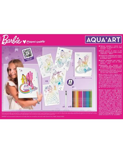 Kreativni set Maped Creativ - Aqua Art, Barbie - 4