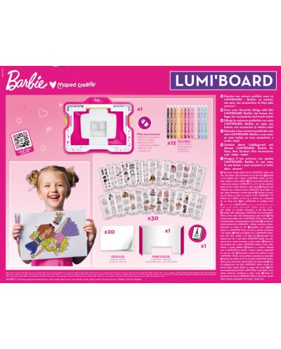 Kreativni set Maped Creativ - Lumi Board Barbie - 5