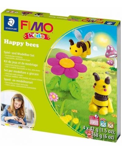 Kreativni set Staedtler Fimo Kids - Napravite sami glinene figurice, Happy Bees - 1