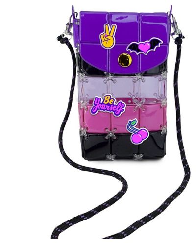 Kreativni set Kidz World Studio Bags - Uradi sam torbica za telefon, ljubičasta - 1