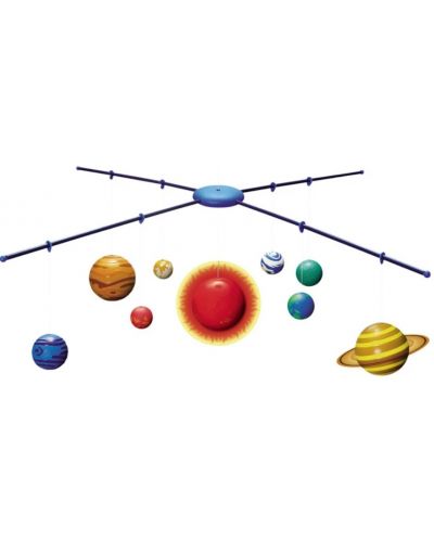 Kreativni set 4M - Sunčev sustav svjetleći 3D vrtuljak - 3