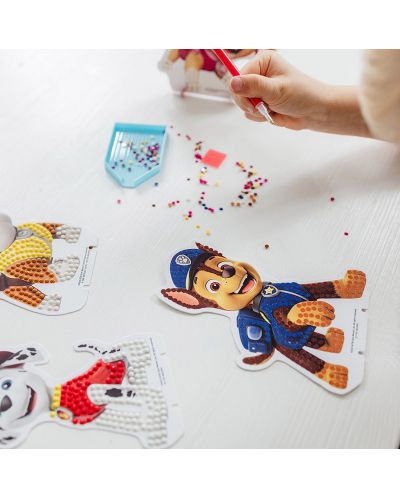 Kreativni set Totum - Uradi sam dijamantne kartice Paw Patrol, 4 komada - 5