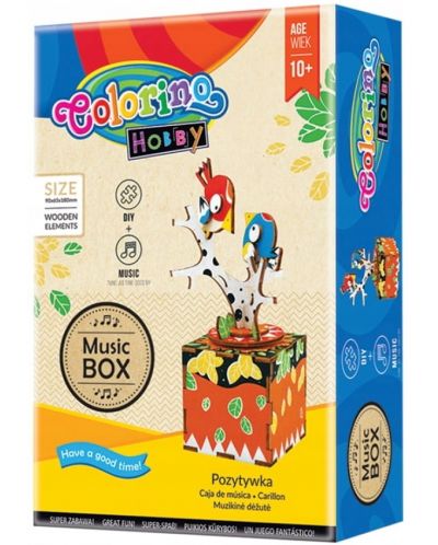 Kreativni set Colorino Hobby  - Napravi sam glazbenu kutiju s pticama - 1