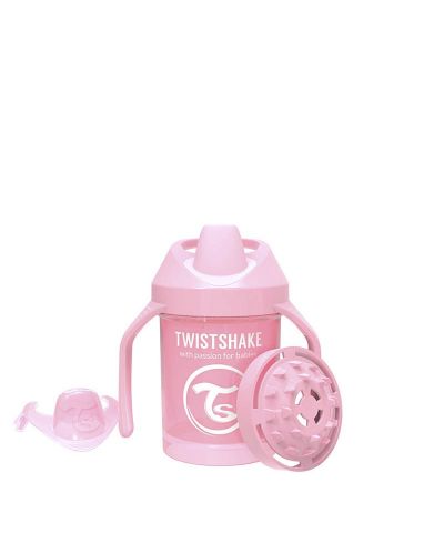 Čaša za bebe s mekanim vrhom Twistshake Mini Cup - Ružičasta, 230 ml - 2